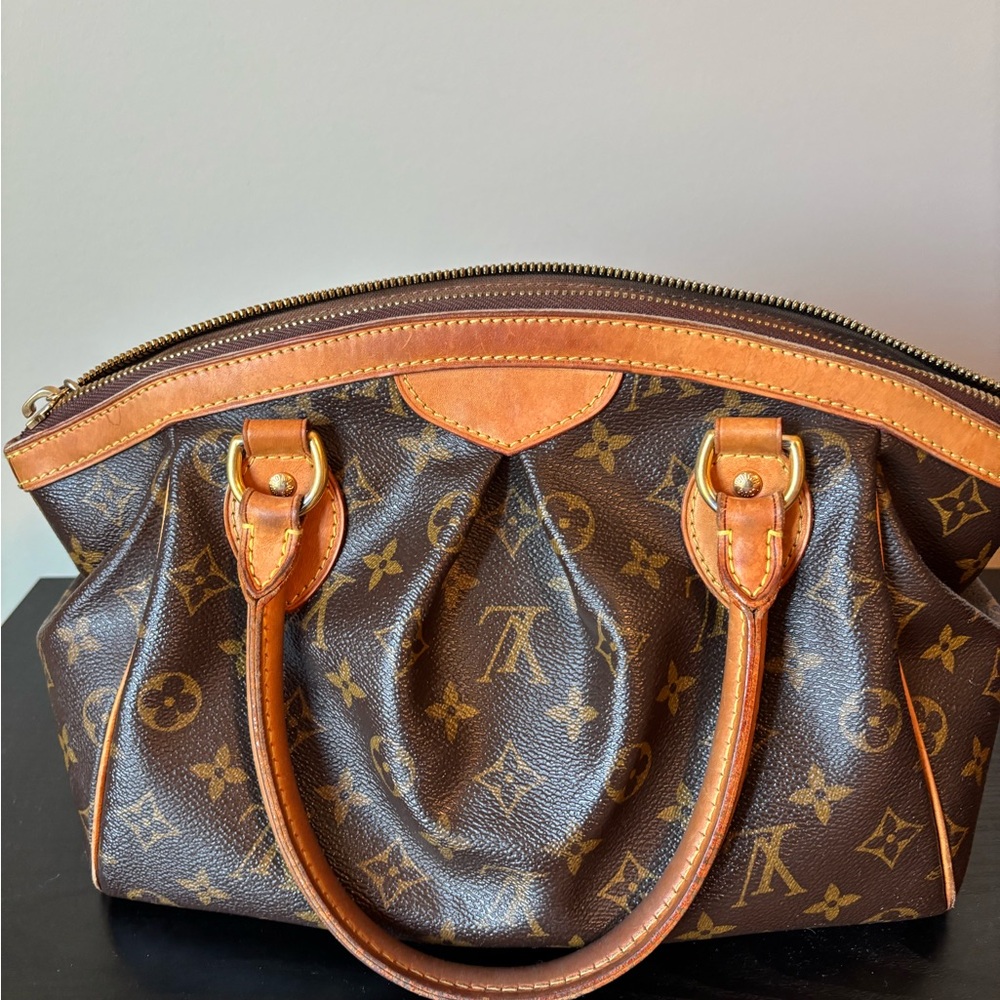 Louis Vuitton Brown and Tan Monogram Satchel